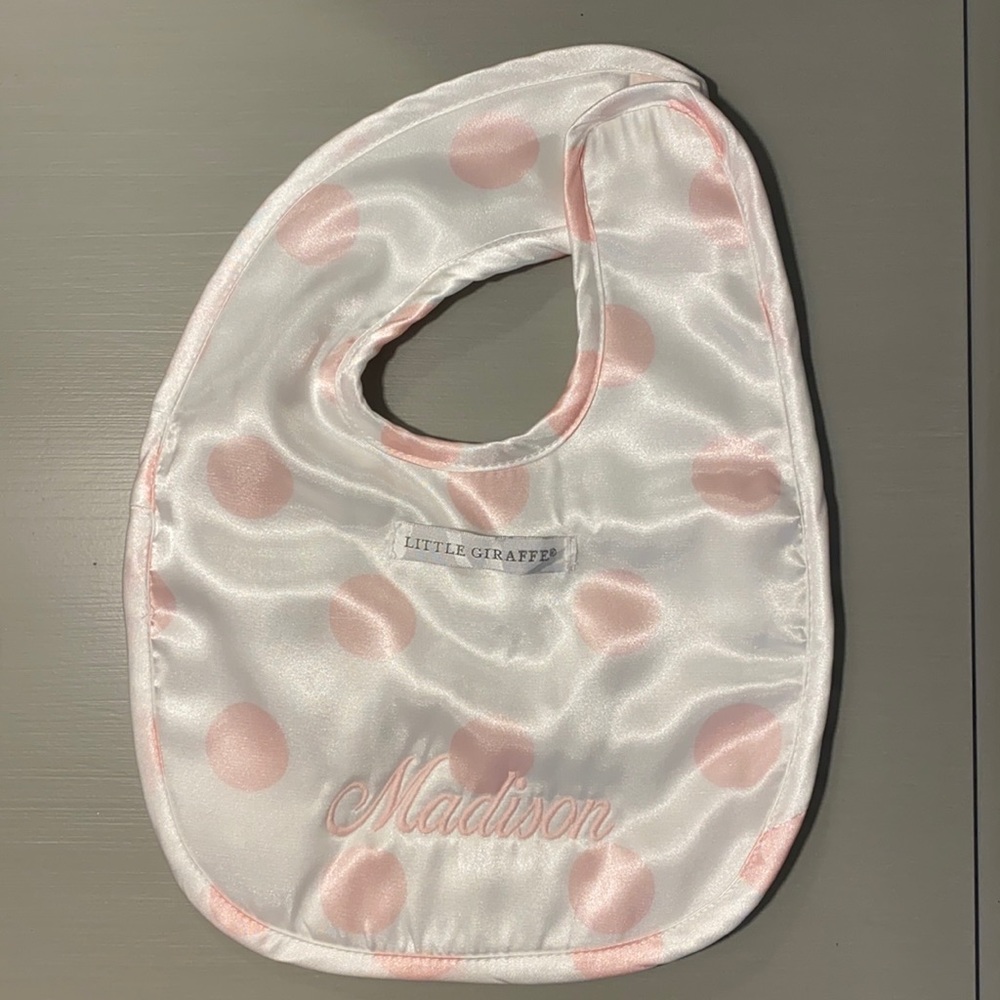 Little Giraffe personalized bib MADISON never used.